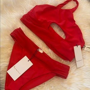 Lovewave /Revolve swim small top XS bottom